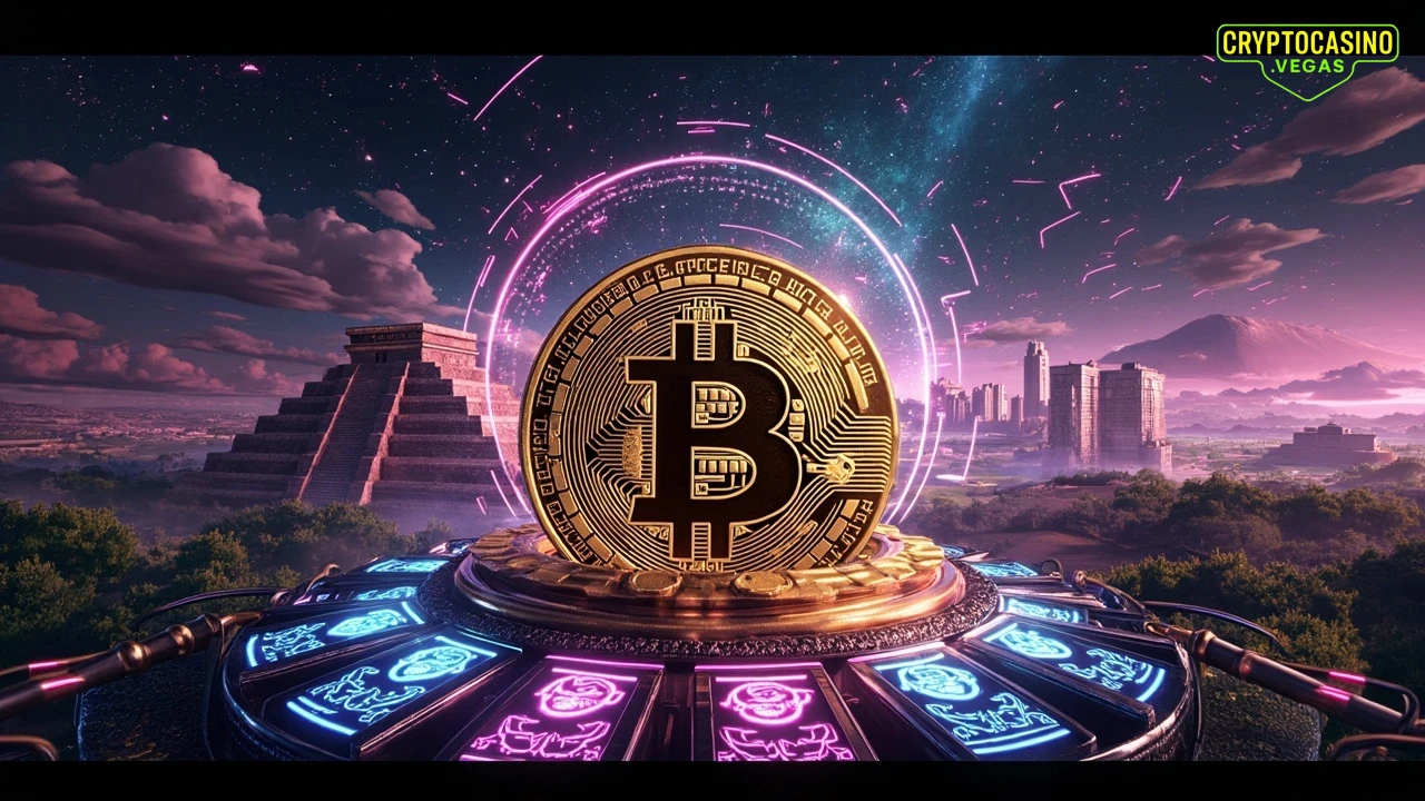 Codex Crypto: Neon Aztec Jackpot - AI Generated Crypto Casino NFT Art