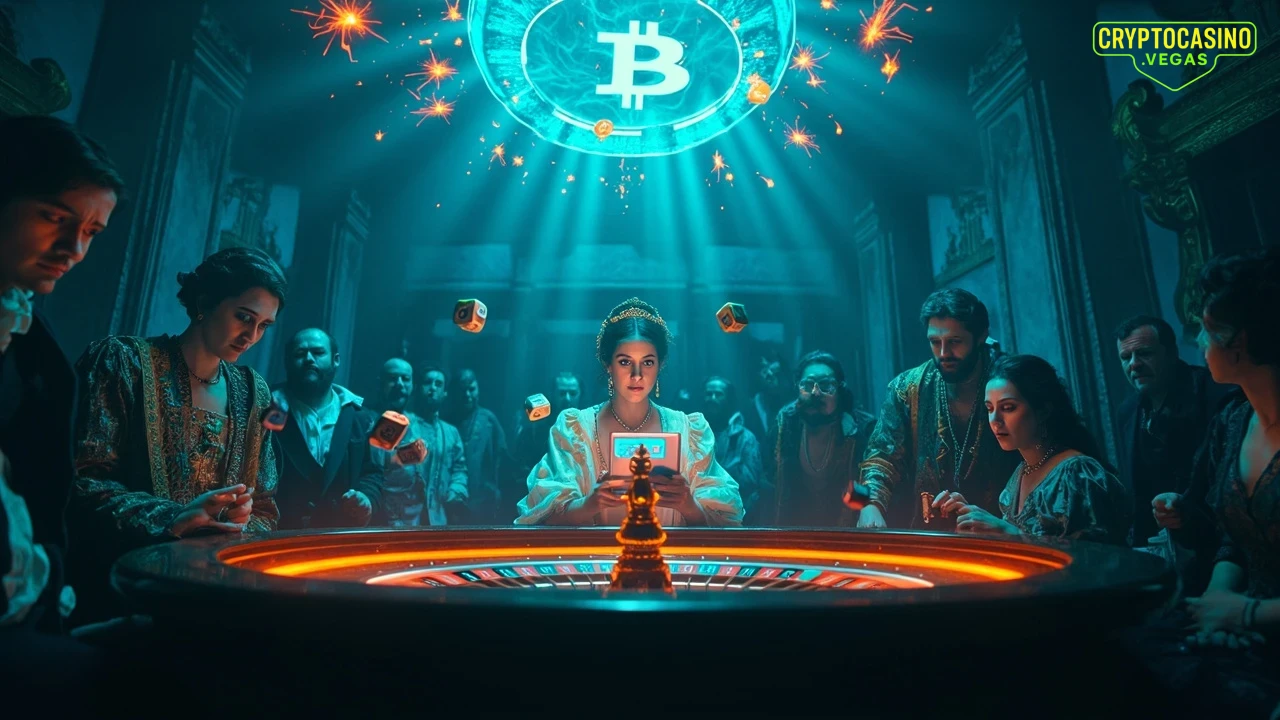 Renaissance Crypto Gamble - AI Generated Crypto Casino NFT Art