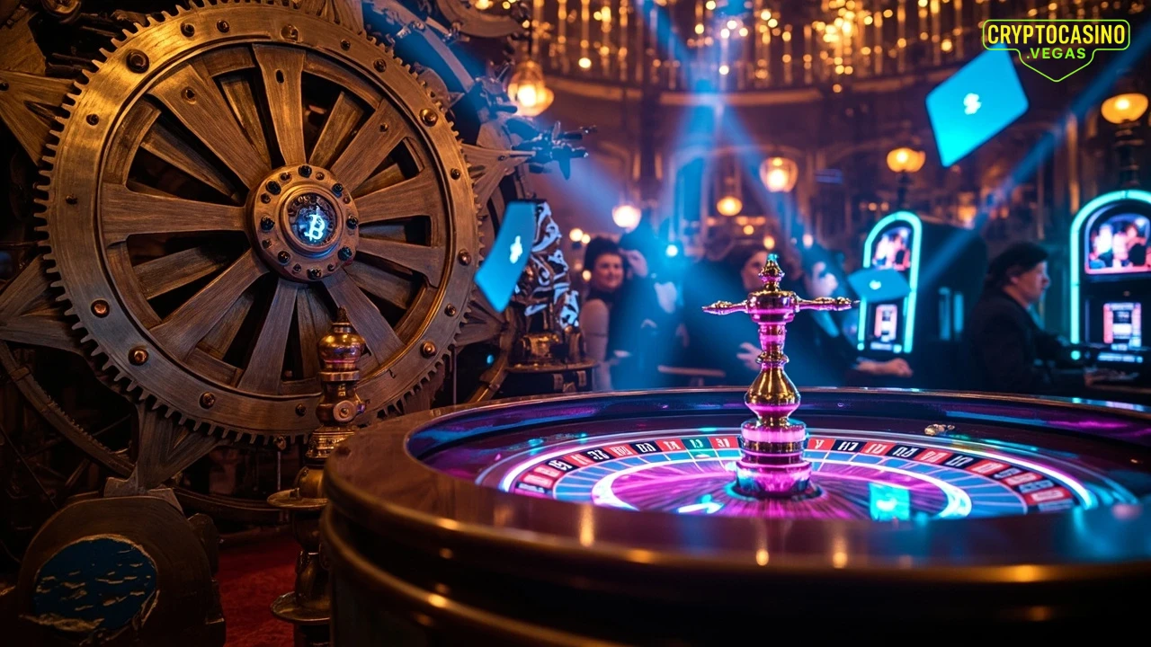 SteamPunk Crypto Showdown - AI Generated Crypto Casino NFT Art