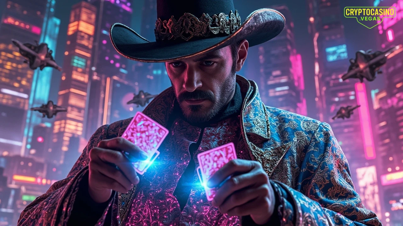 Neon Bet of the Blockchain Cowboy