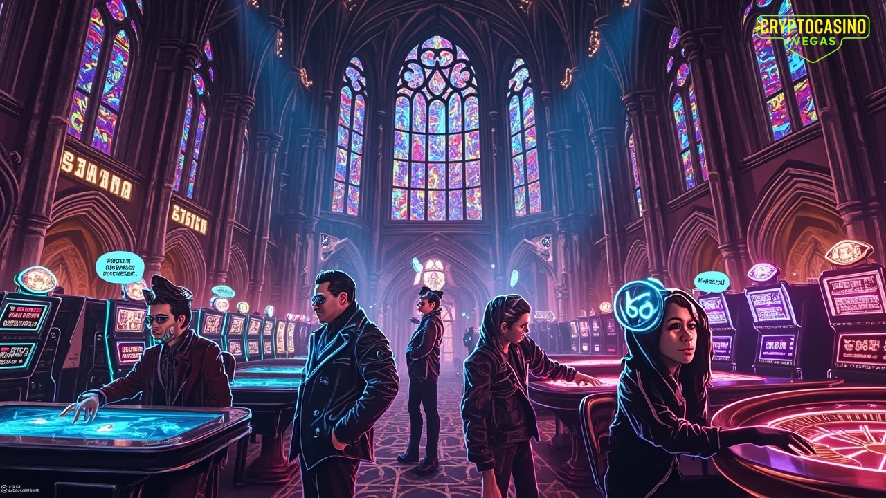 Gothic Gamble in Neon Crypto