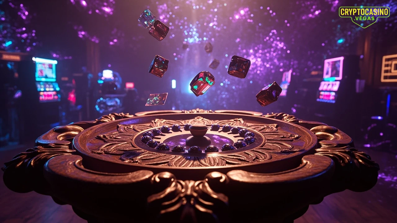 Cryptogambler's Baroque Neon - AI Generated Crypto Casino NFT Art