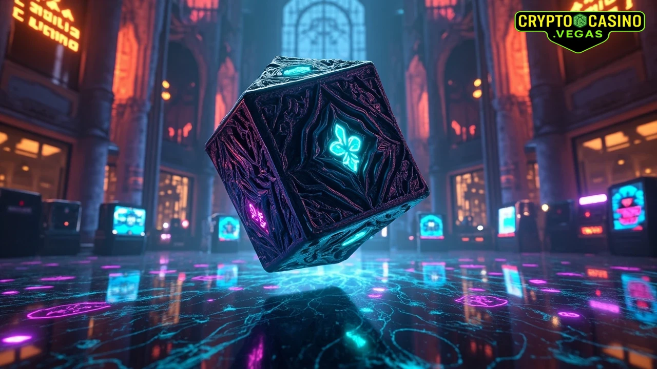 Gothic Neon Gamble - AI Generated Crypto Casino NFT Art