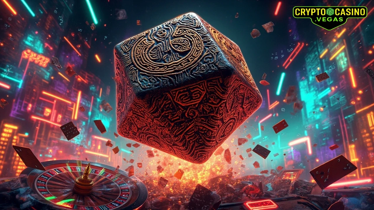 Roll of the Cyber-Tribal Dice - AI Generated Crypto Casino NFT Art