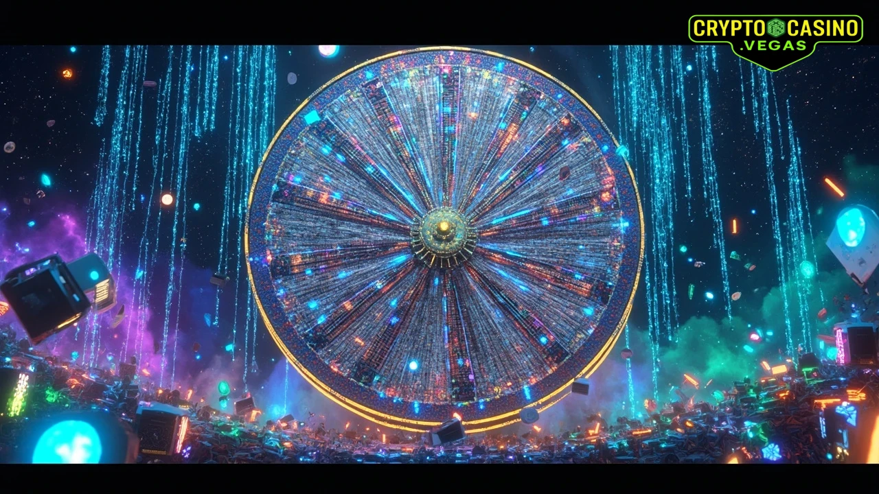 Neon Mosaic of Cryptocasino Triumph