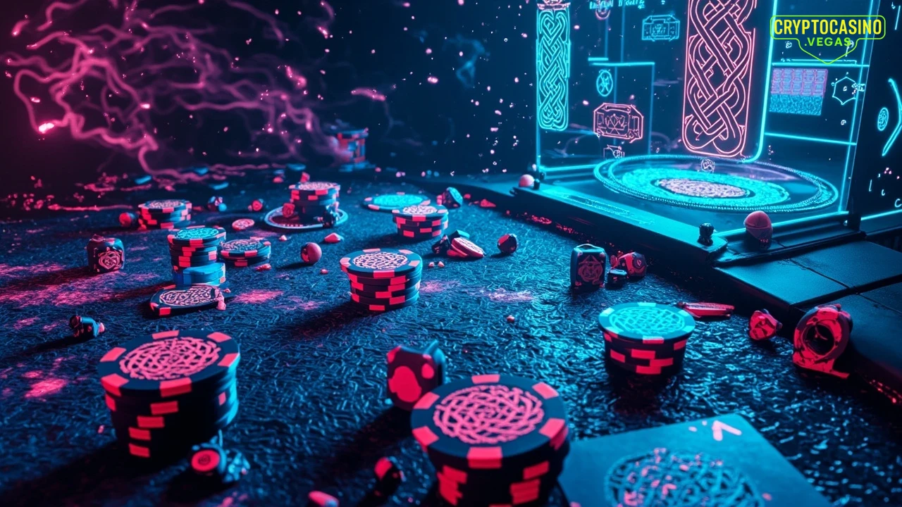 Celtic Cyber Gamble - AI Generated Crypto Casino NFT Art