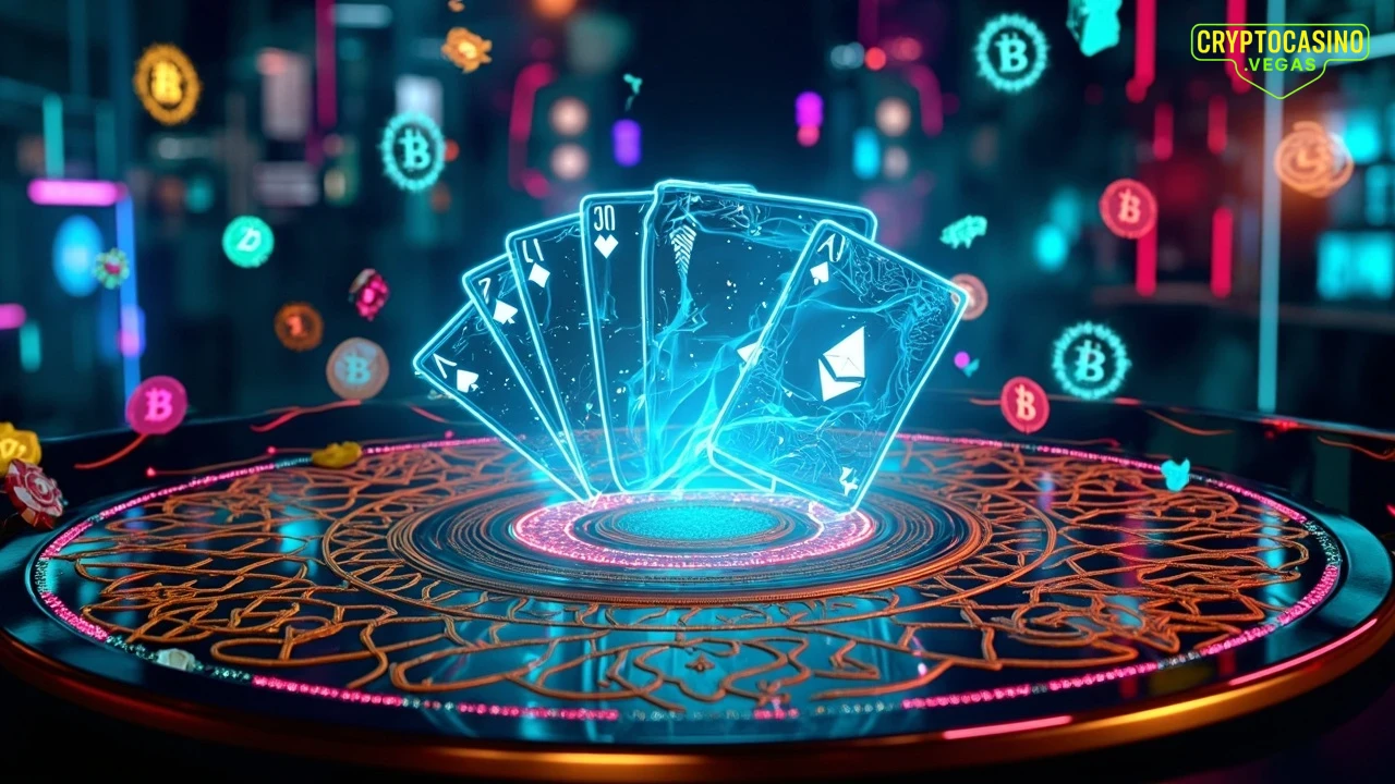 Cryptic Casino: A Blockchain Bet - AI Generated Crypto Casino NFT Art