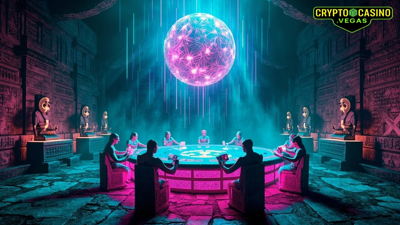 Crypto Glyphs: The Neon Gambling Ritual