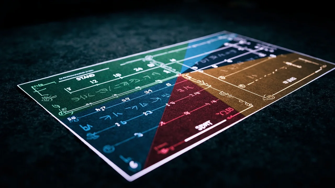 The Complete Basic Strategy Chart diagram
