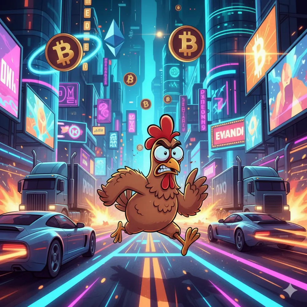 Warum hat das Huhn die Straße überquert? Um zu zocken, natürlich!