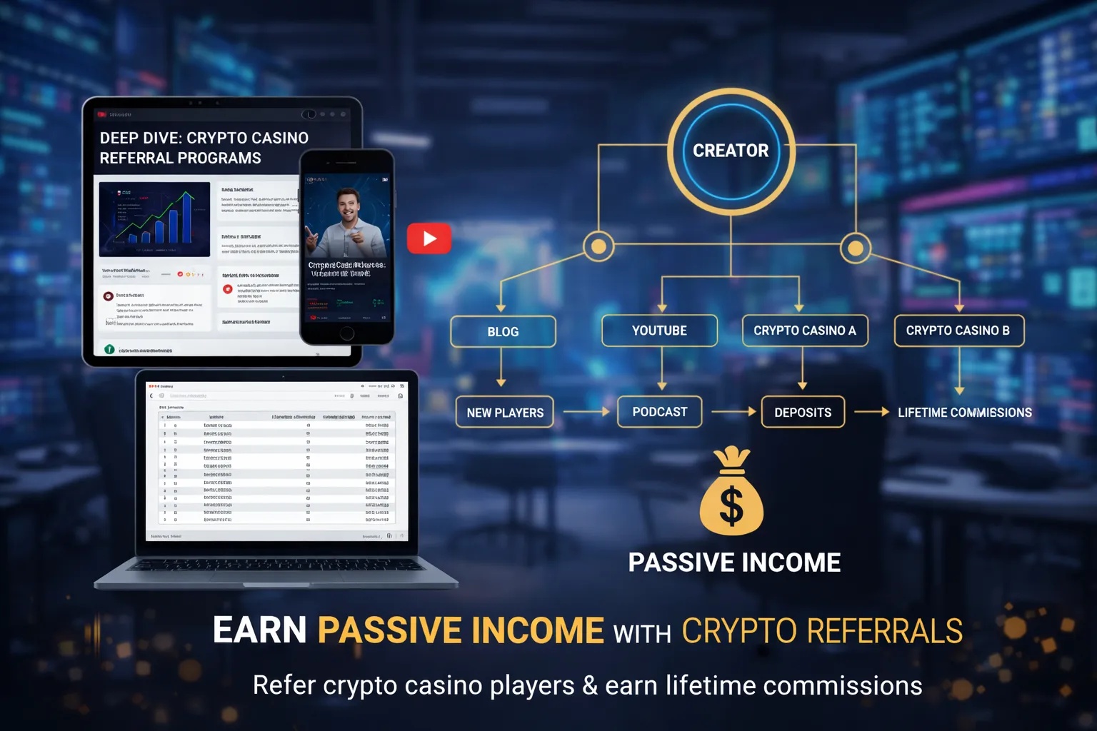 Casino Referral Programs, a Serious Passive Income Strategy
