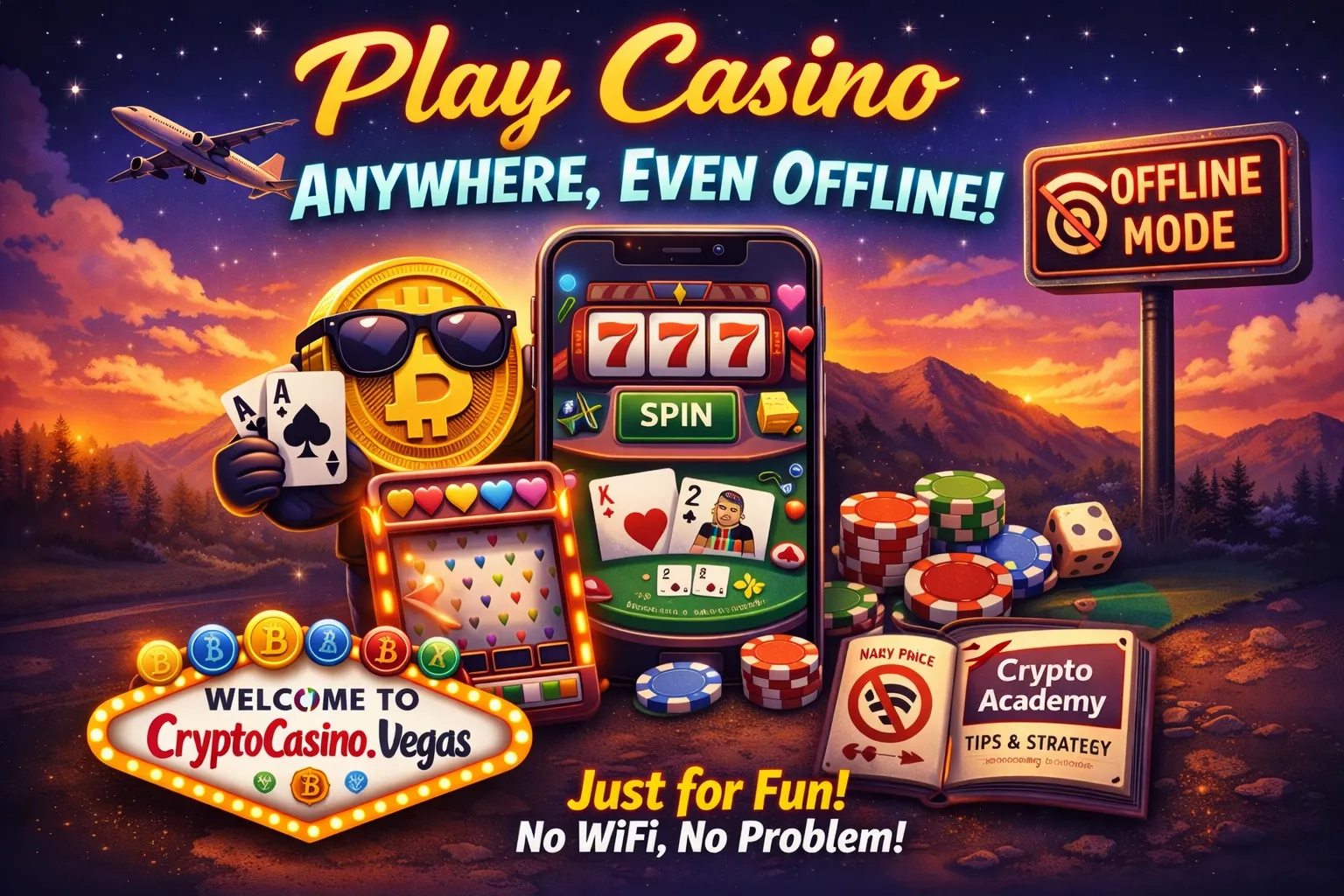 Play Crypto Casino Games Offline While Traveling