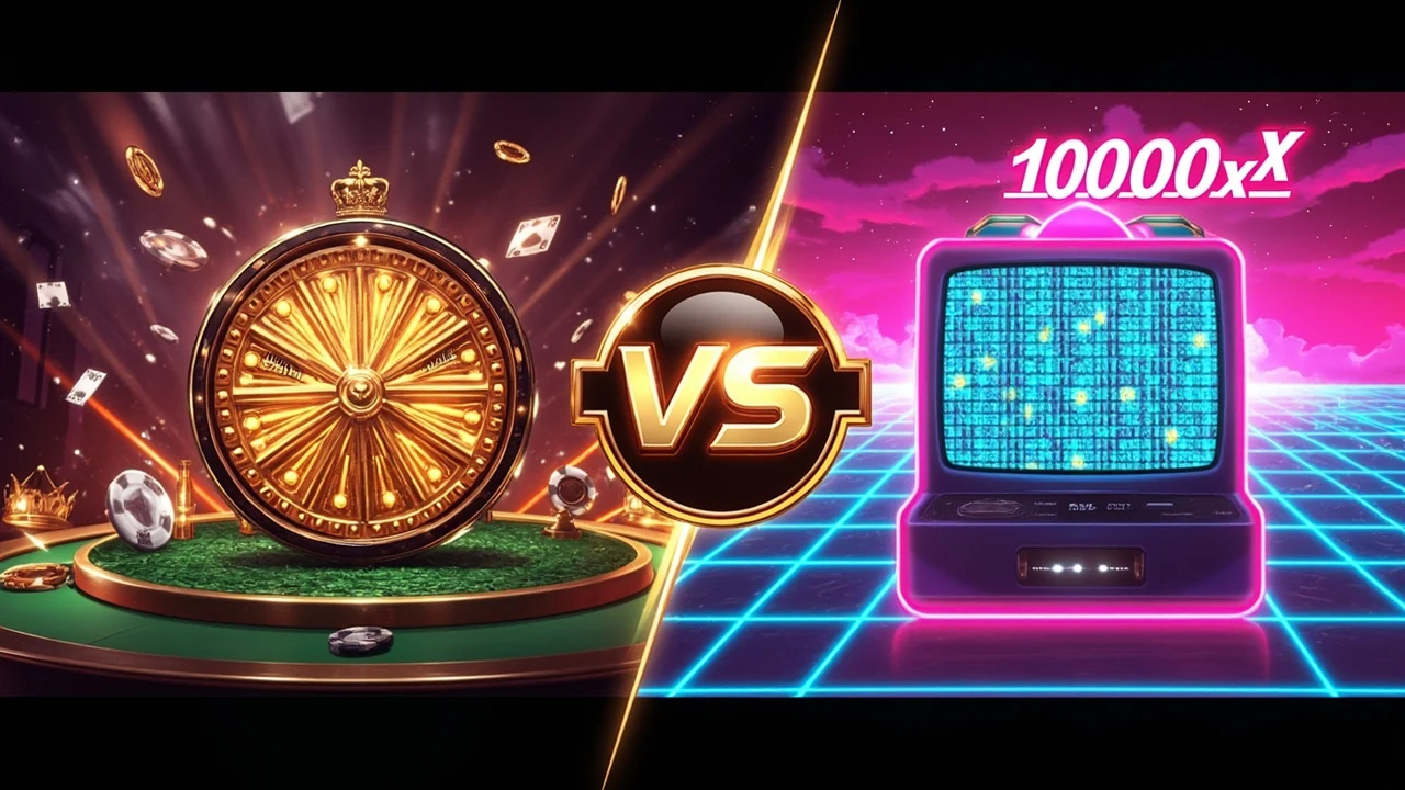 Power of Ten vs Retroverse Two New 10000x Slots Compared